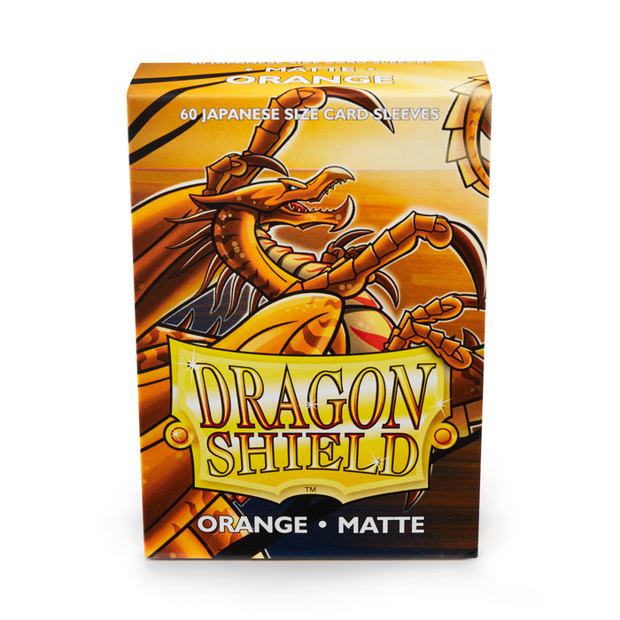 Dragon Shield Matte Orange - 60 Japanese Size Sleeves - Arcane Tinmen