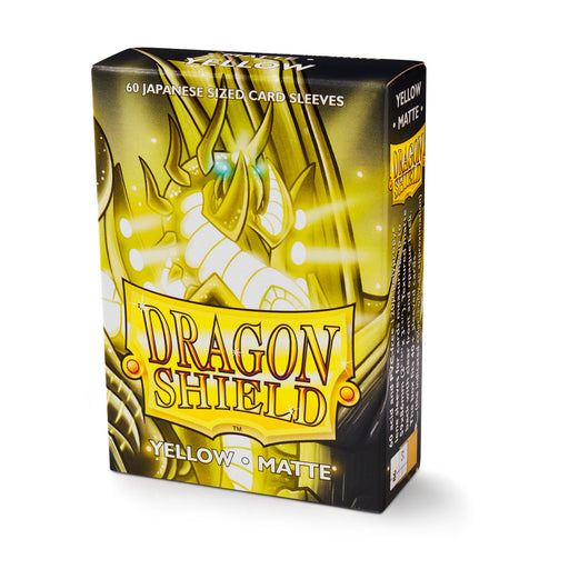 Dragon Shield Matte Yellow - 60 Japanese Size Sleeves - Arcane Tinmen