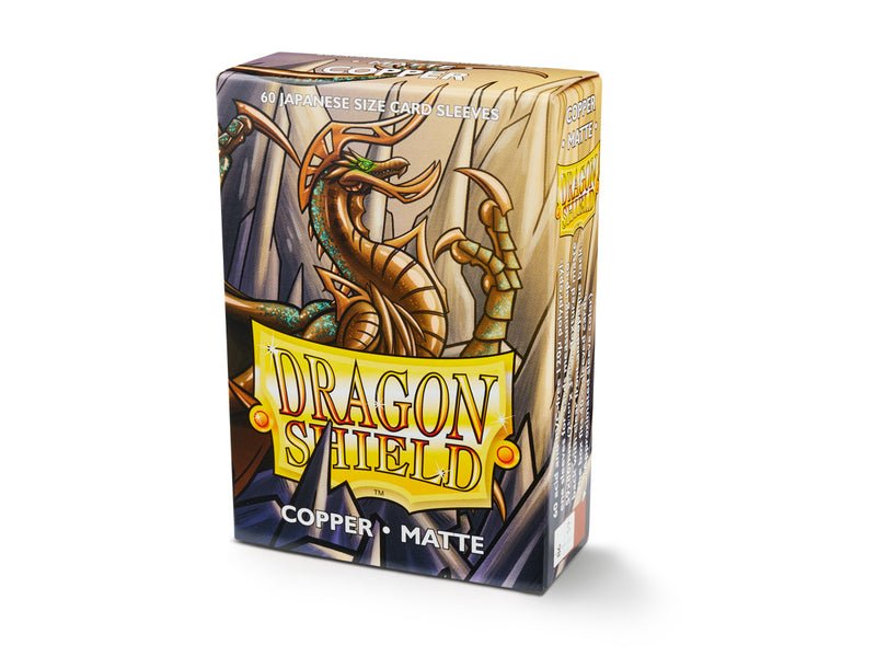 Dragon Shield Matte Copper - 60 Japanese Size Sleeves - Arcane Tinmen