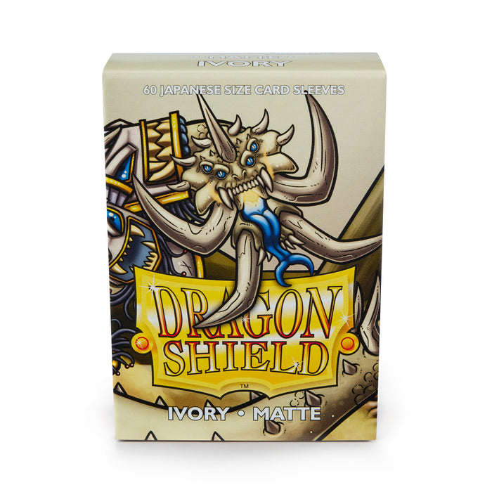 Dragon Shield Matte Ivory - 60 Japanese Size Sleeves - Arcane Tinmen