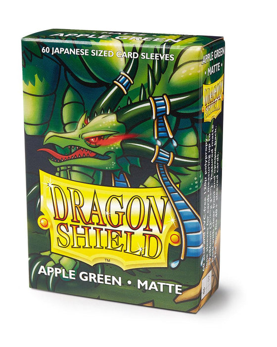 Dragon Shield Matte Apple Green - 60 Japanese Size Sleeves - Arcane Tinmen