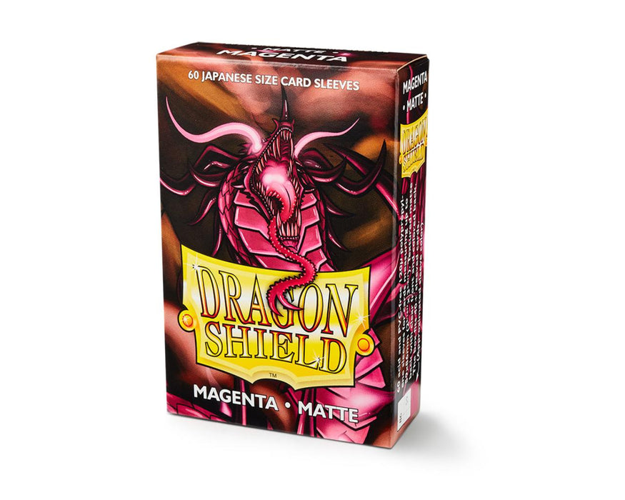 Dragon Shield Matte Magenta - 60 Japanese Size Sleeves - Arcane Tinmen