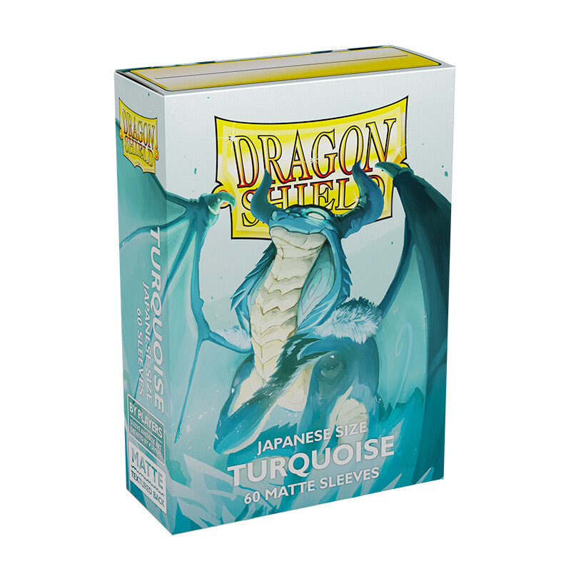 Dragon Shield Turquoise - Players' Choice Matte Sleeves - Japanese Size (60) - Arcane Tinmen