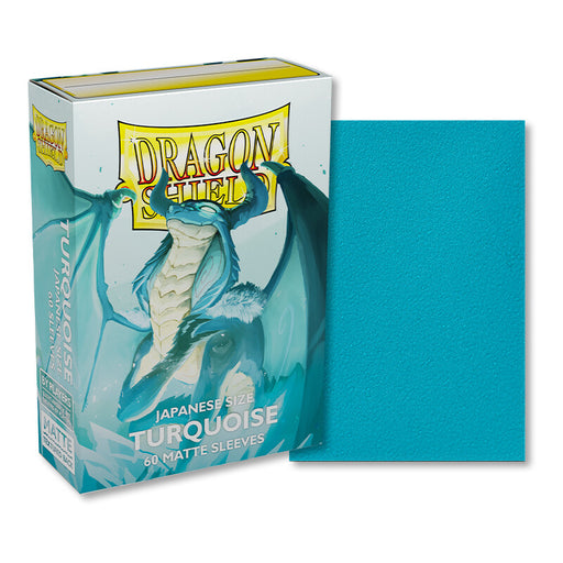 Dragon Shield Turquoise - Players' Choice Matte Sleeves - Japanese Size (60) - Arcane Tinmen