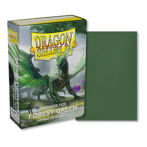 Dragon Shield Forest Green - Matte Sleeves - Japanese Size (60) - Arcane Tinmen