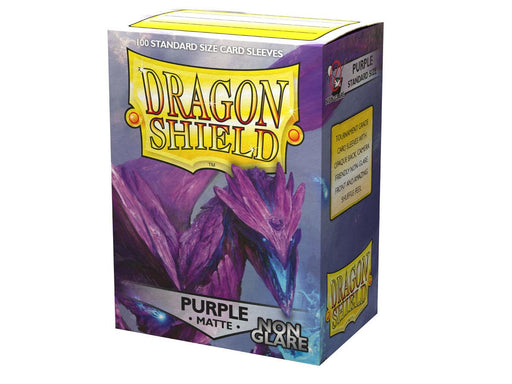 Dragon Shield Matte Non-Glare Purple - 100 Standard Size Sleeves - Arcane Tinmen