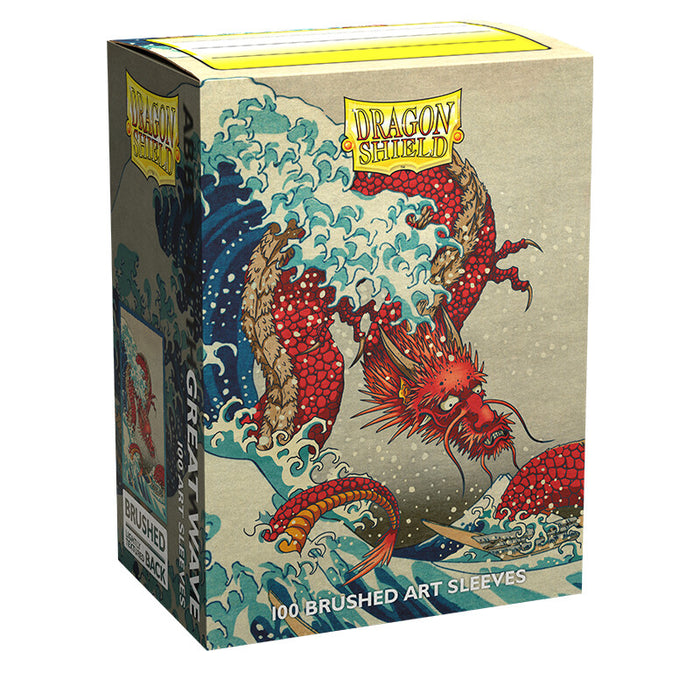 Dragon Shield The Great Wave - Brushed Art Sleeves - Standard Size (100) - Arcane Tinmen