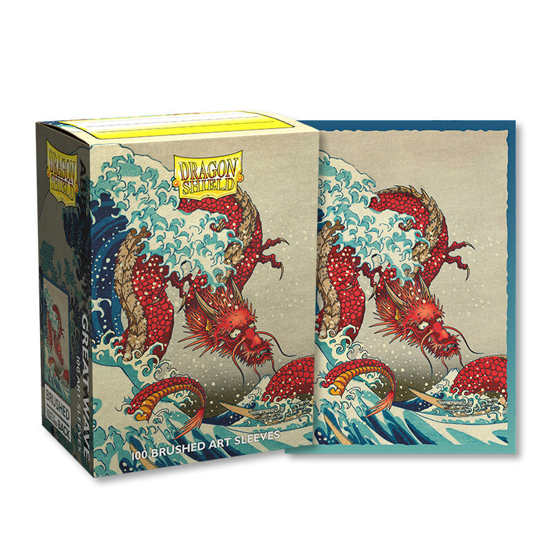Dragon Shield The Great Wave - Brushed Art Sleeves - Standard Size (100) - Arcane Tinmen