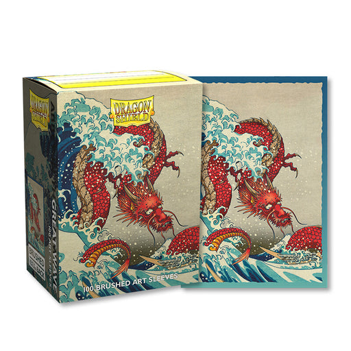 Dragon Shield The Great Wave - Brushed Art Sleeves - Standard Size (100) - Arcane Tinmen