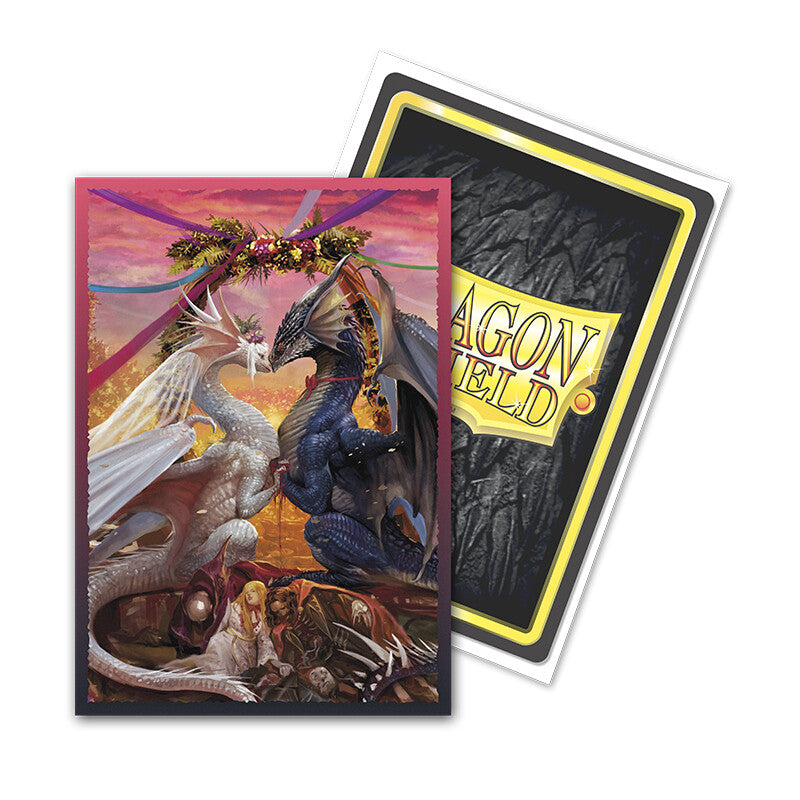Dragon Shield - Valentine Dragons 2023 - Brushed Art Sleeves - Japanese Size - Arcane Tinmen