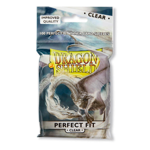 Dragon Shield Clear - Toploading Perfect Fit Sleeves - Standard Size (100) - Arcane Tinmen