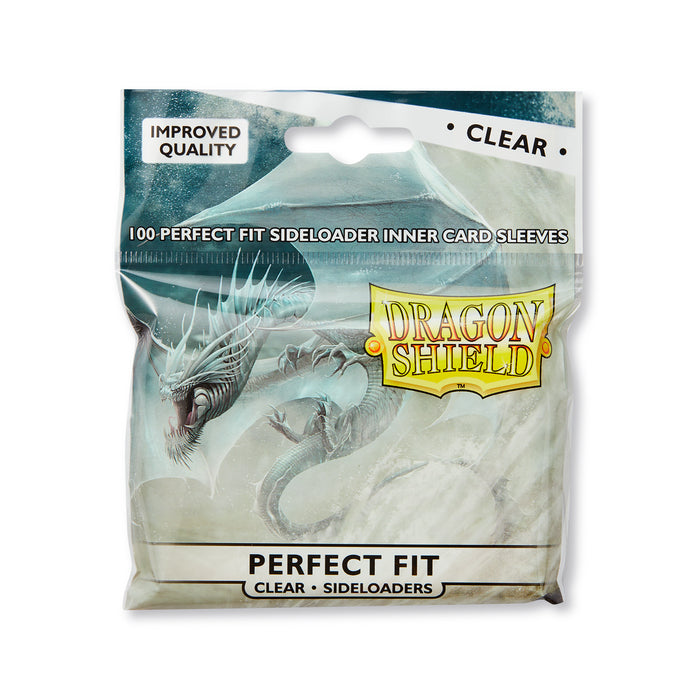 Dragon Shield Clear - Sideloading Perfect Fit Sleeves - Standard Size (100) - Arcane Tinmen