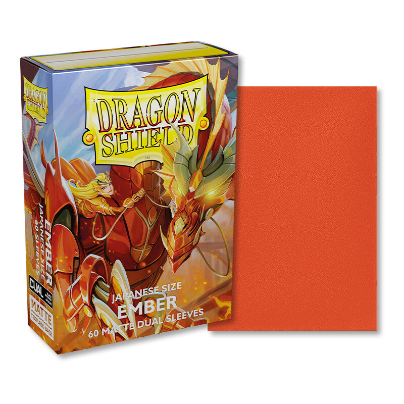 Dual Matte Sleeves - Ember - Japanese Size - Dragon Shield - Arcane Tinmen