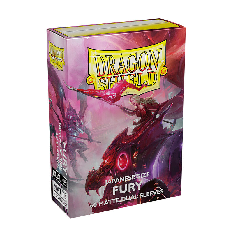 Dual Matte Sleeves - Fury - Japanese Size - Dragon Shield - Arcane Tinmen