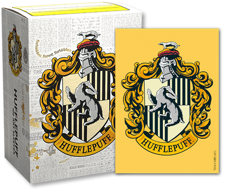 Dragon Shield Art Sleeves – Wizarding World – Hufflepuff (100 Sleeves) - Arcane Tinmen