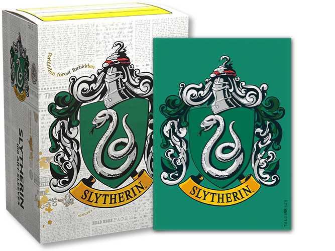 Dragon Shield Art Sleeves – Wizarding World – Slytherin (100 Sleeves) - Arcane Tinmen