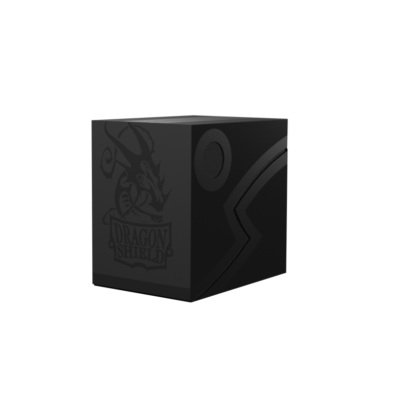 Dragon Shield Double Shell - Shadow Black/Black - Deck Box - Arcane Tinmen
