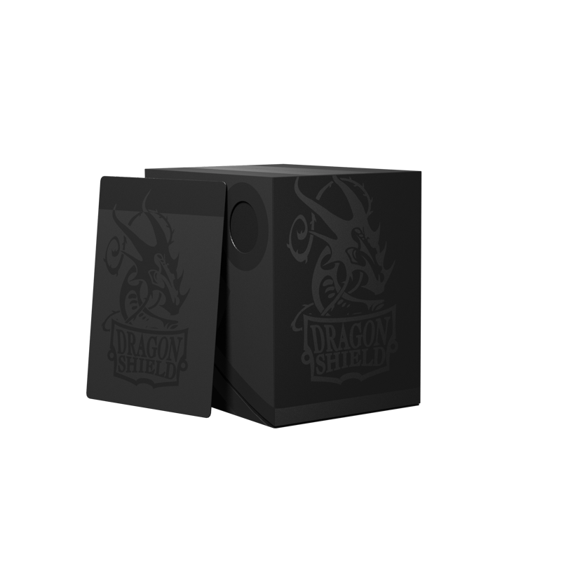 Dragon Shield Double Shell - Shadow Black/Black - Deck Box - Arcane Tinmen