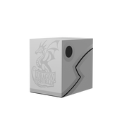 Dragon Shield Double Shell - Ashen White/Black - Deck Box - Arcane Tinmen