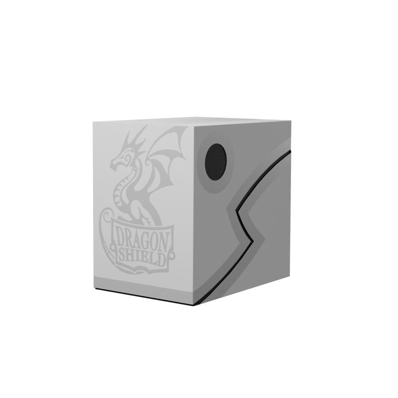 Dragon Shield Double Shell - Ashen White/Black - Deck Box - Arcane Tinmen