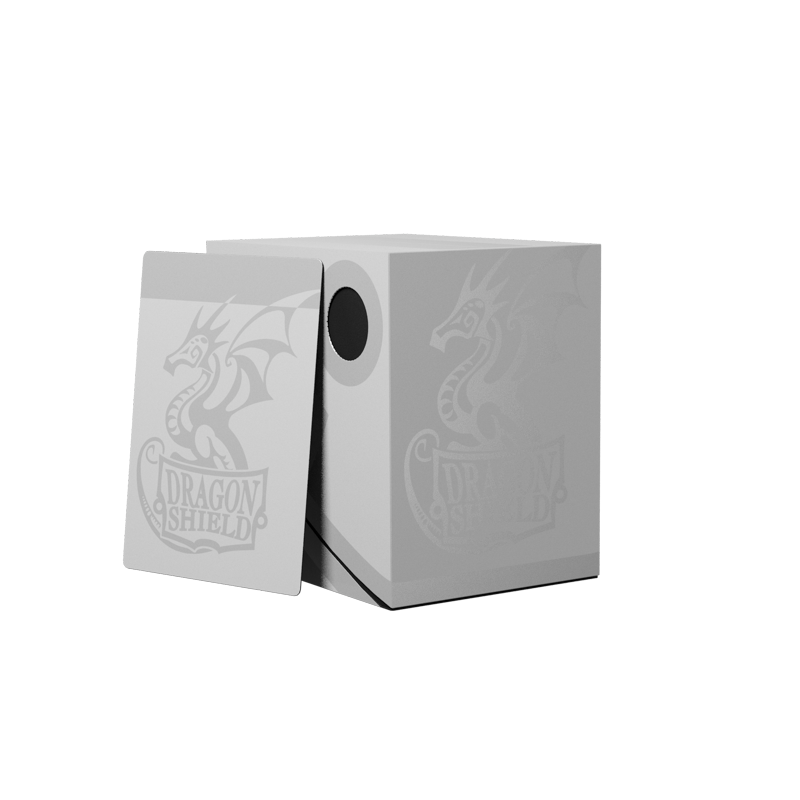 Dragon Shield Double Shell - Ashen White/Black - Deck Box - Arcane Tinmen