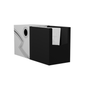 Dragon Shield Double Shell - Ashen White/Black - Deck Box - Arcane Tinmen