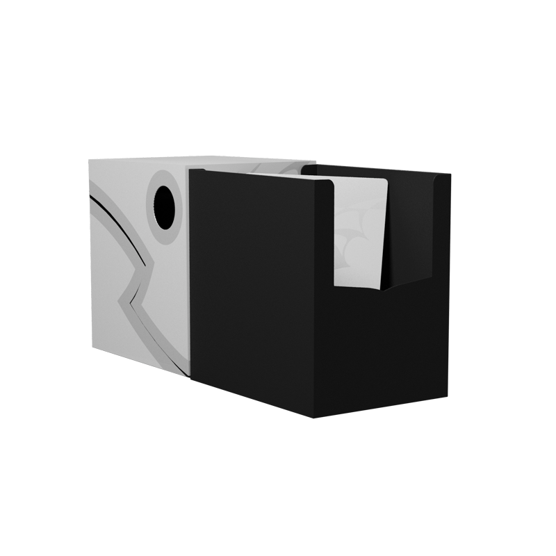 Dragon Shield Double Shell - Ashen White/Black - Deck Box - Arcane Tinmen
