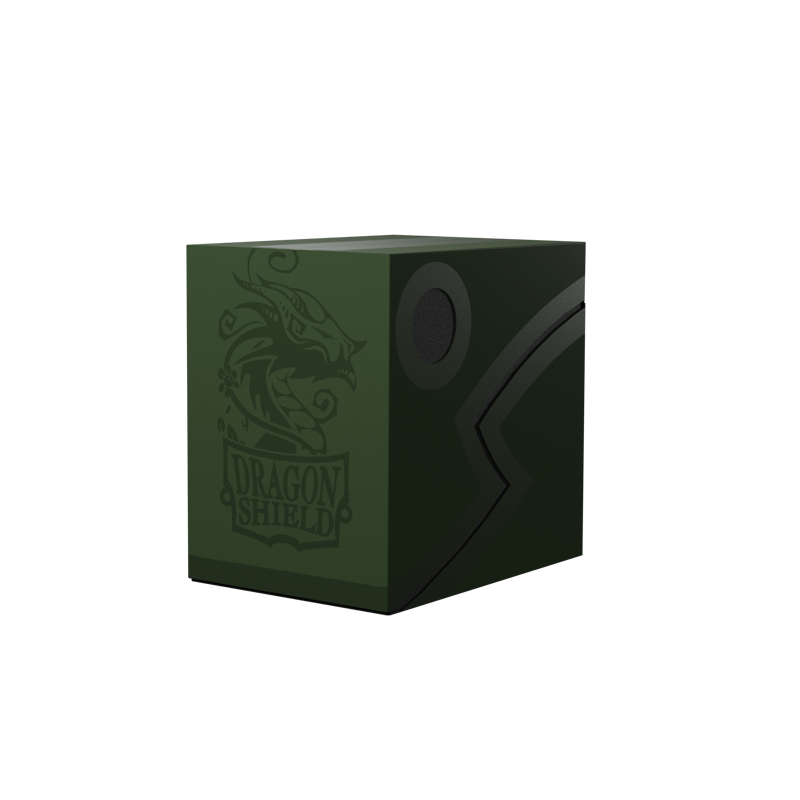Dragon Shield Double Shell - Forest Green/Black - Deck Box - Arcane Tinmen