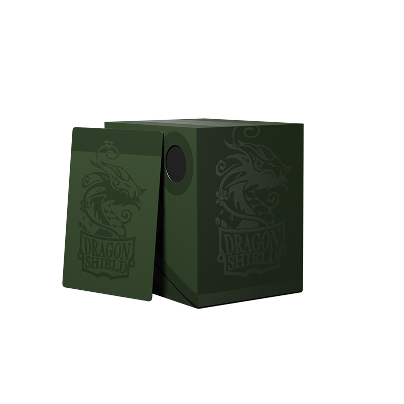 Dragon Shield Double Shell - Forest Green/Black - Deck Box - Arcane Tinmen