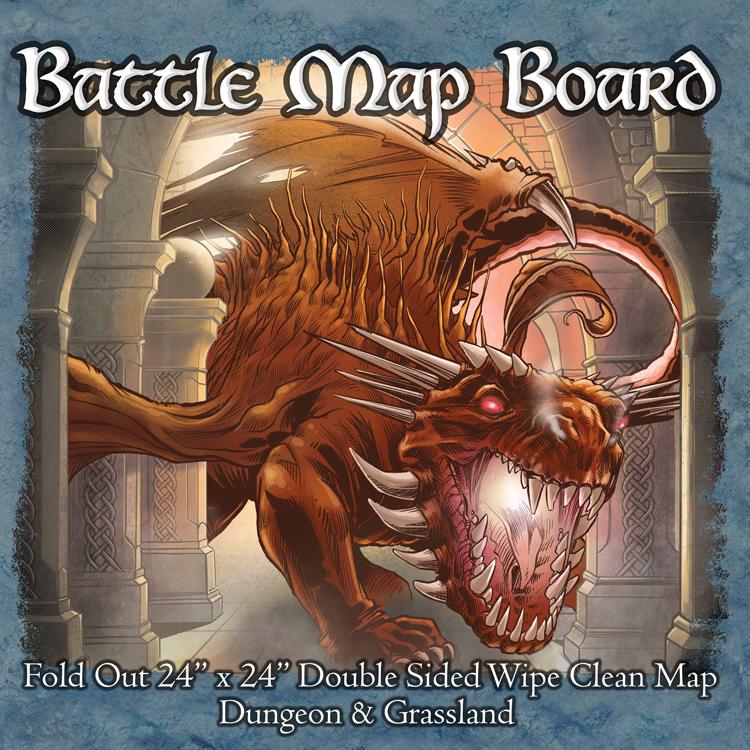 Battle Mat Board - Dungeon and Grassland - Loke Battlemats