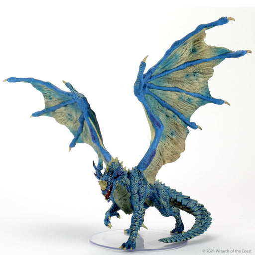 D&D Icons of the Realms: Adult Blue Dragon Premium Figure - Wizkids