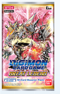 Digimon Card Game: Great Legend BT04 Booster - Bandai