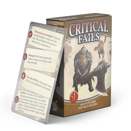 Dungeons And Dragons RPG: Game Master's Toolbox: Critical Fail Deck - Nord Games