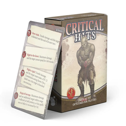 Dungeons And Dragons RPG: Game Master's Toolbox: Critical Hit Deck For Players - Nord Games