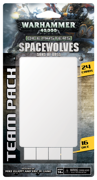 Warhammer 40,000 Dice Masters: Space Wolves – Sons of Russ Team Pack - Wizkids