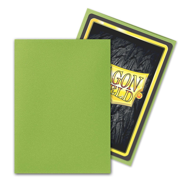 Dragon Shield Matte Lime - 100 Standard Size Sleeves - Arcane Tinmen