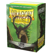 Dragon Shield Matte Lime - 100 Standard Size Sleeves - Arcane Tinmen