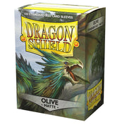 Dragon Shield Matte Olive - 100 Standard Size Sleeves - Arcane Tinmen