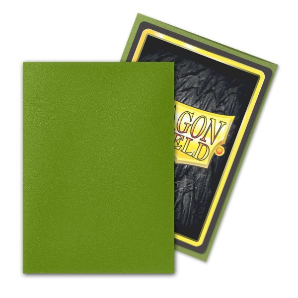 Dragon Shield Matte Olive - 100 Standard Size Sleeves - Arcane Tinmen