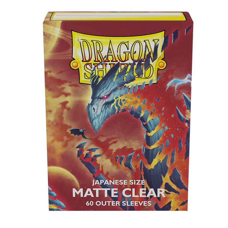 Dragon Shield Japanese Size Matte Clear Outer Sleeves (60) - Arcane Tinmen