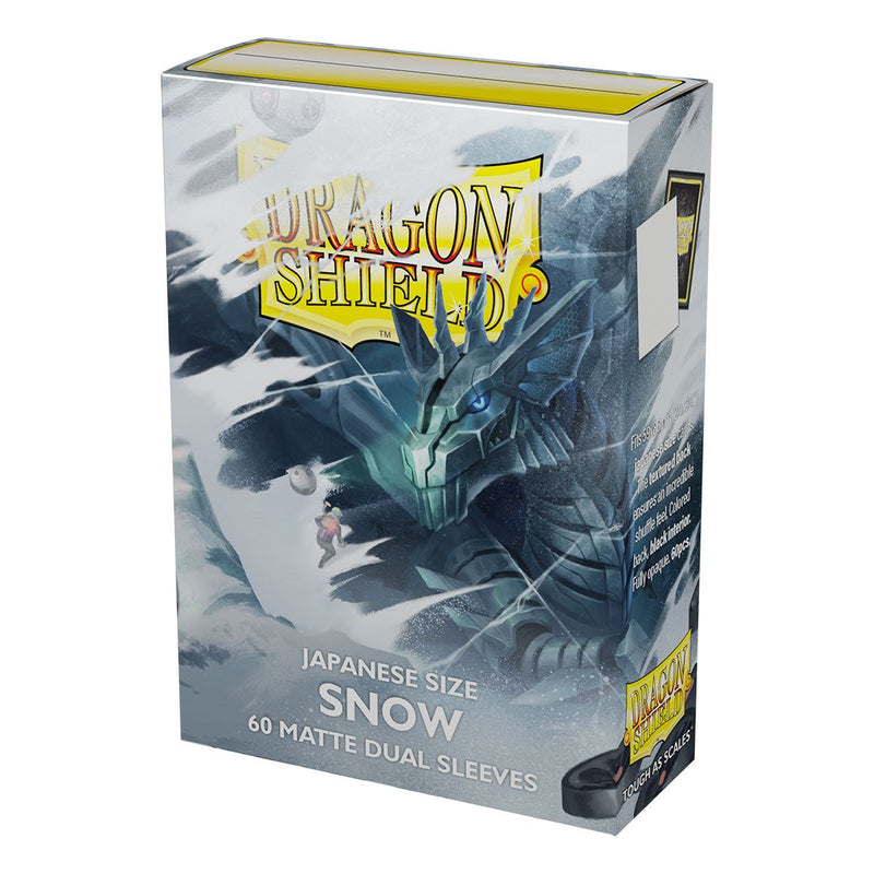Dragon Shield – Japanese size – Dual Matte – Snow (60 sleeves) - Arcane Tinmen