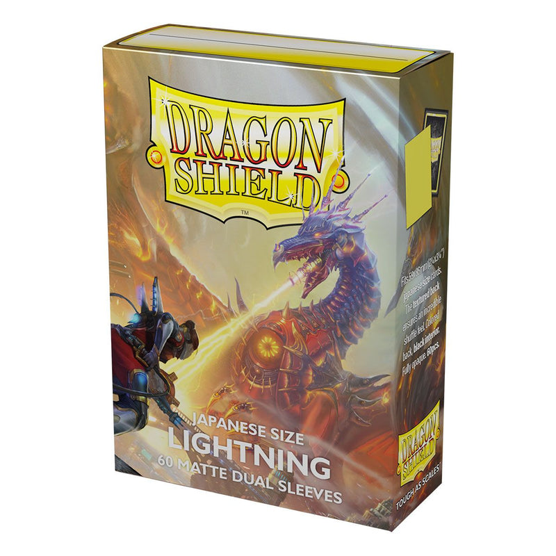 Dragon Shield – Japanese size – Dual Matte – Lightning (60 sleeves) - Arcane Tinmen