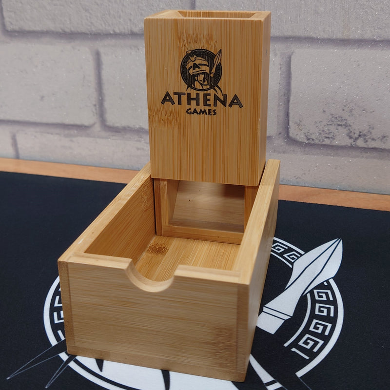 Athena Bamboo Dice Tower - Udixi Dice