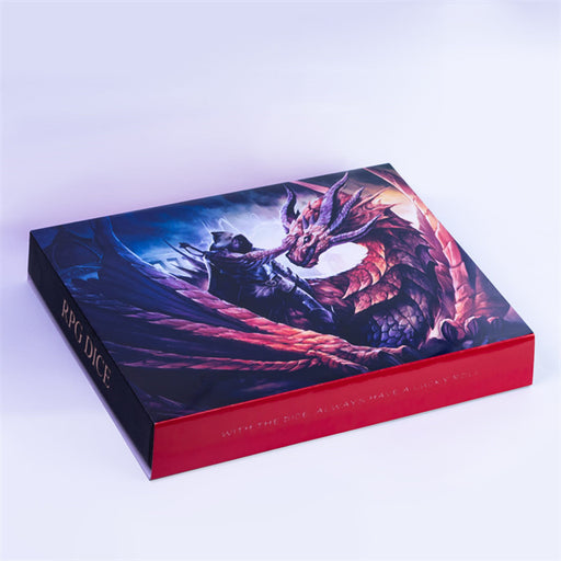 Dragons and Warriors - Metal RPG Dice Gift Box - Udixi Dice