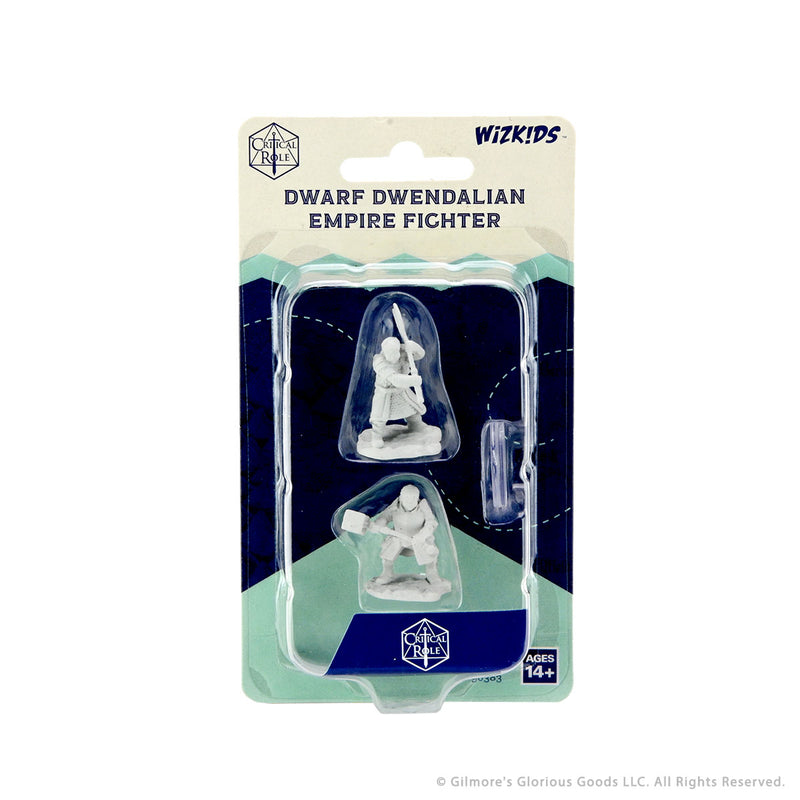 Critical Role Unpainted Miniatures: Dwarf Dwendalian Empire Fighter Female - Wizkids