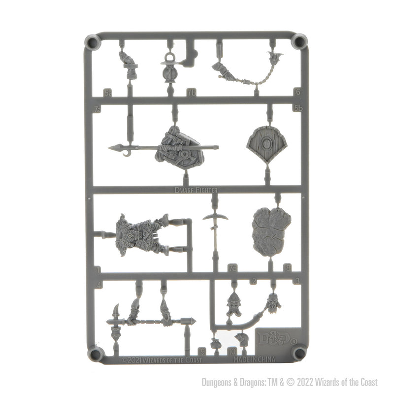 D&D Frameworks: Dwarf Fighter Male - Wizkids