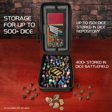 ENHANCE RPG Community Dice Organizer Case & XL Rolling Tray - ENHANCE Tabletop