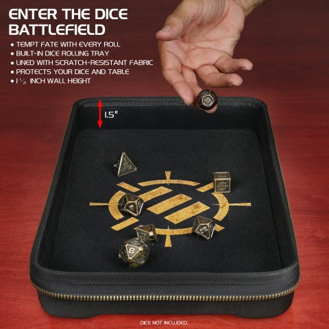 ENHANCE RPG Community Dice Organizer Case & XL Rolling Tray - ENHANCE Tabletop