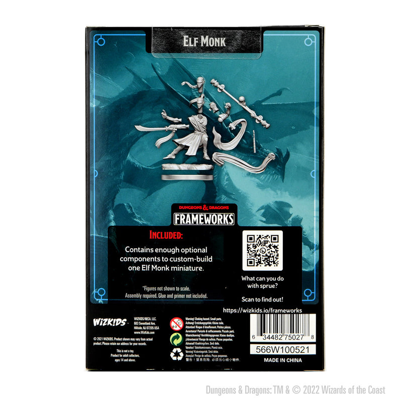 D&D Frameworks: Elf Monk Male - Wizkids