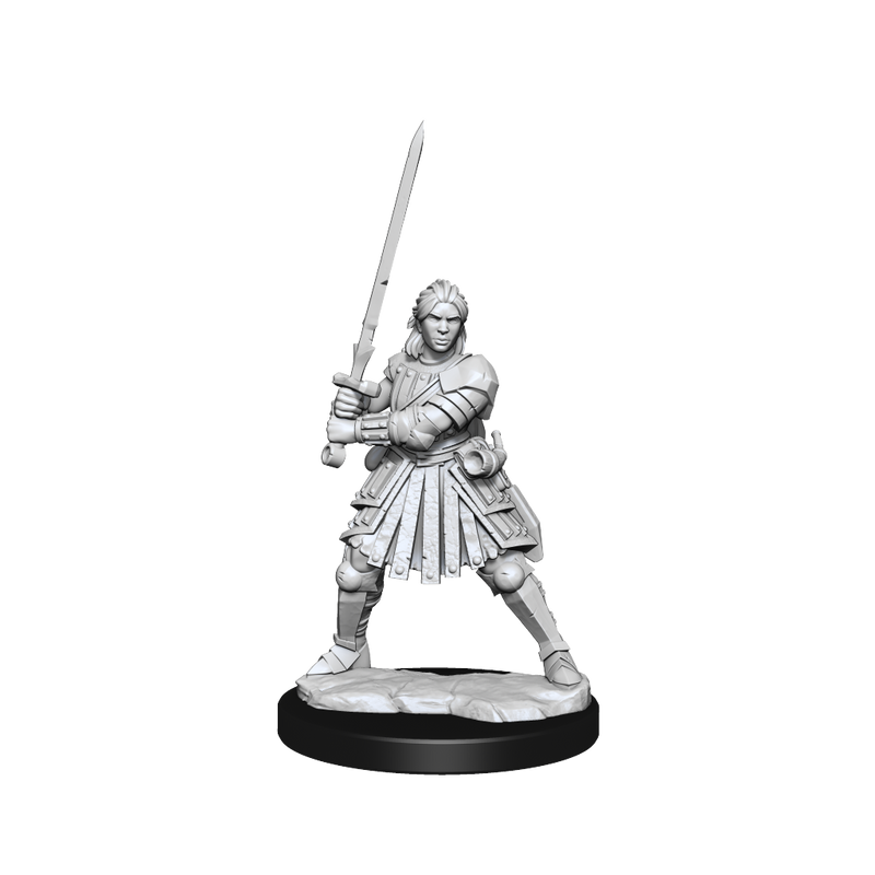 D&D Frameworks: Human Fighter Female - Wizkids